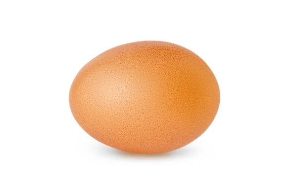 Single chicken egg isolated on white background — Stock Photo, Image