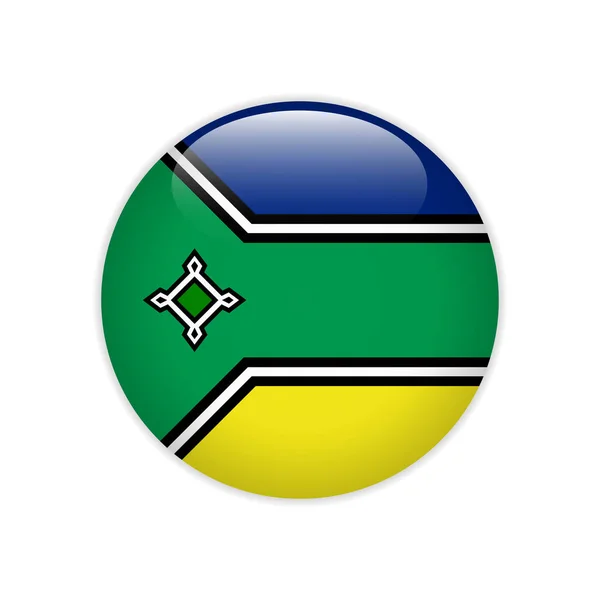 Bandiera Bandeira do Amapa sul pulsante — Vettoriale Stock