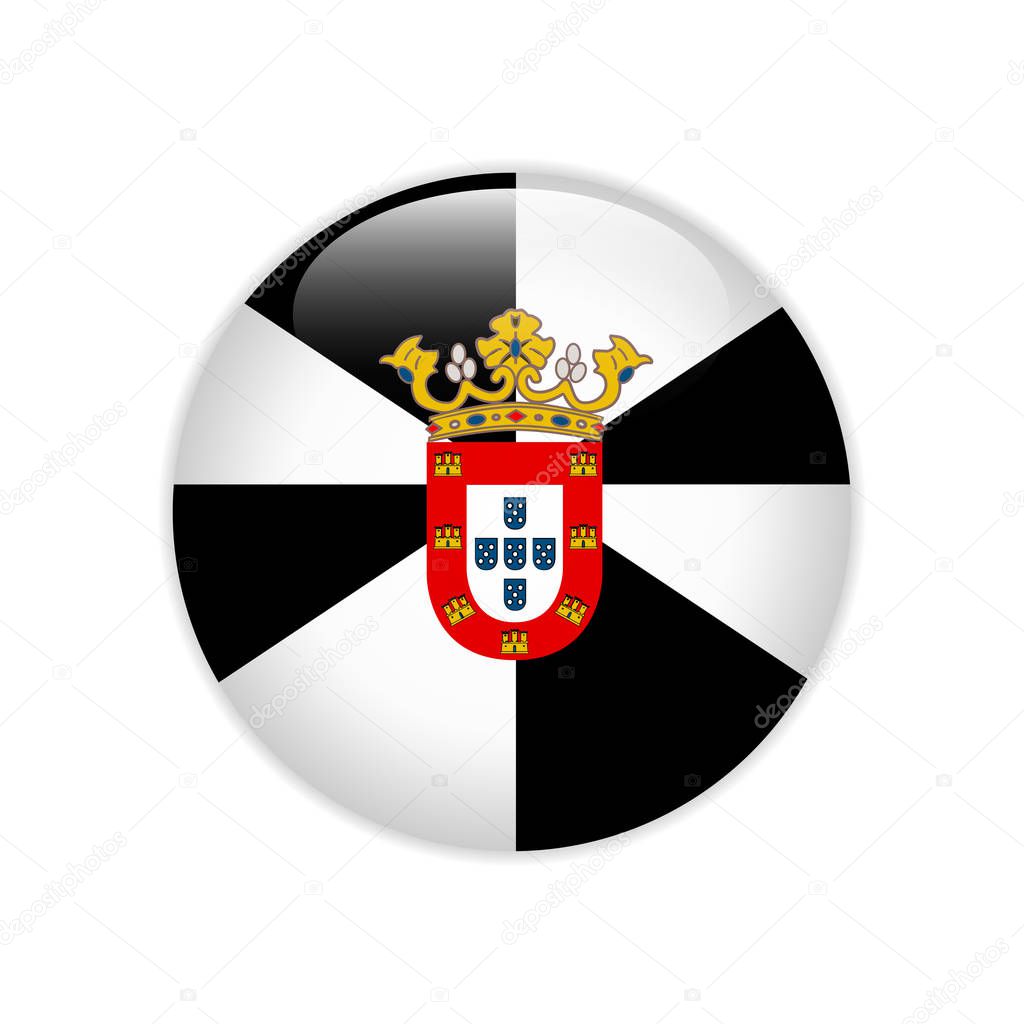 Flag Ceuta on button