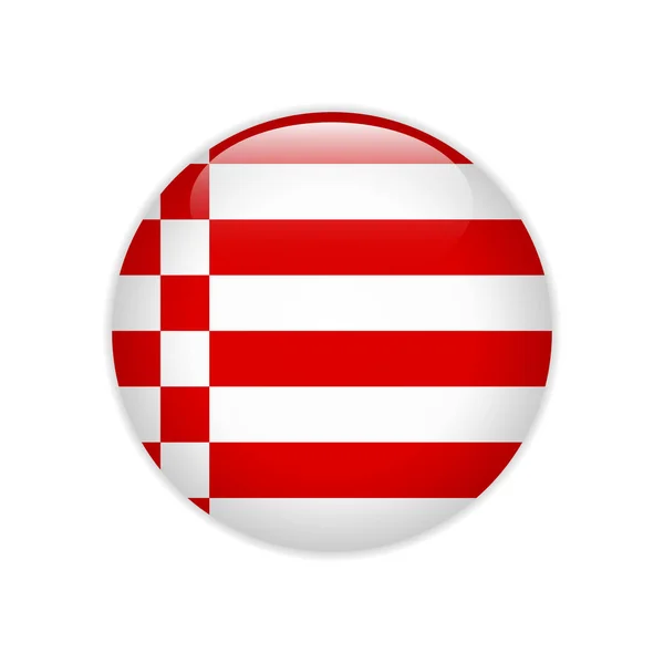 Bandera Bremen botón — Archivo Imágenes Vectoriales
