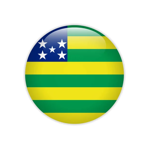 Σημαία Goias κουμπί — Διανυσματικό Αρχείο