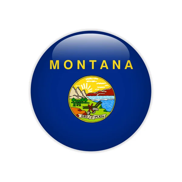 Montana-knop markeren — Stockvector