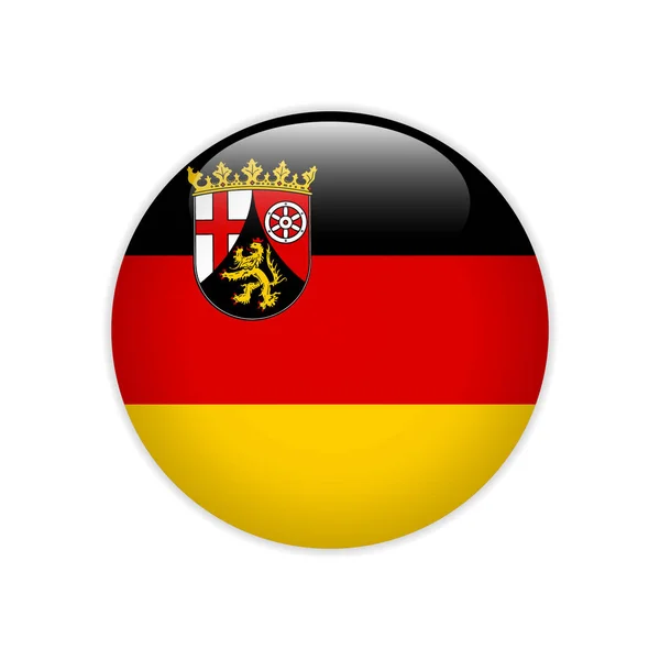 Bandeira do botão Renânia-Palatinado —  Vetores de Stock