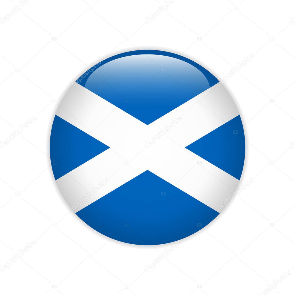 Flag Scotland button
