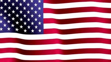 Rüzgarda dalgalanan Amerikan bayrağı
