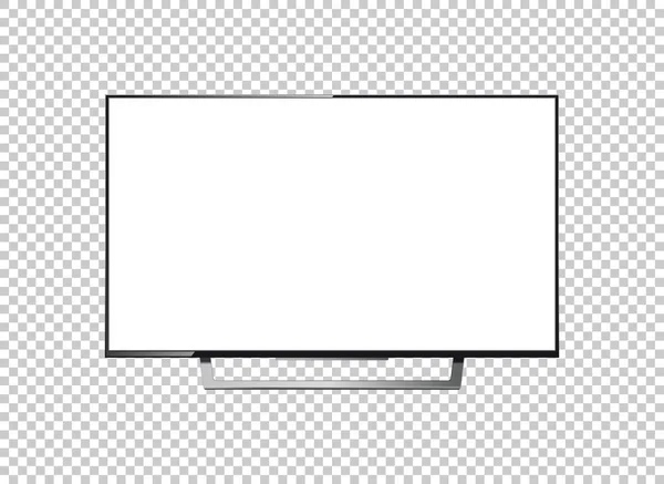 Pantalla de televisión led en el vector de fondo — Archivo Imágenes Vectoriales