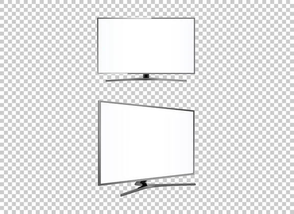 Pantalla de televisión led en el vector de fondo — Archivo Imágenes Vectoriales