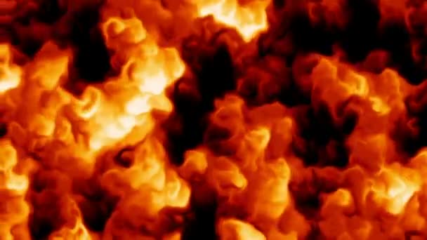Arderea Explozivă Petrolului Foc Puternic Puț Petrol — Videoclip de stoc