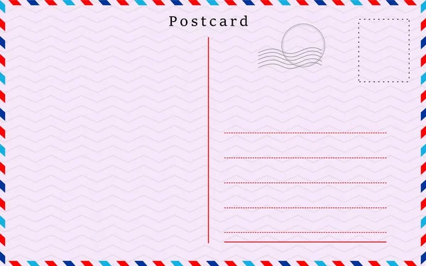 Postal Con Textura Papel Ilustración Vectorial — Archivo Imágenes Vectoriales