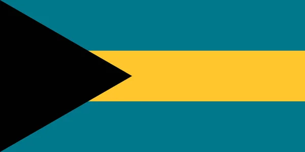 Bandera Bahamas Ilustración Vectorial — Vector de stock