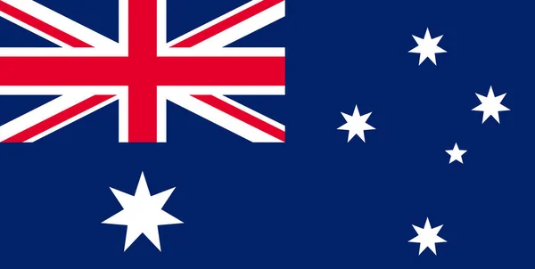 Avustralya Bayrağı Vektör Illüstrasyonu — Stok Vektör
