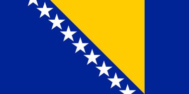Bosna-Hersek 'i işaretle. Vektör illüstrasyonu