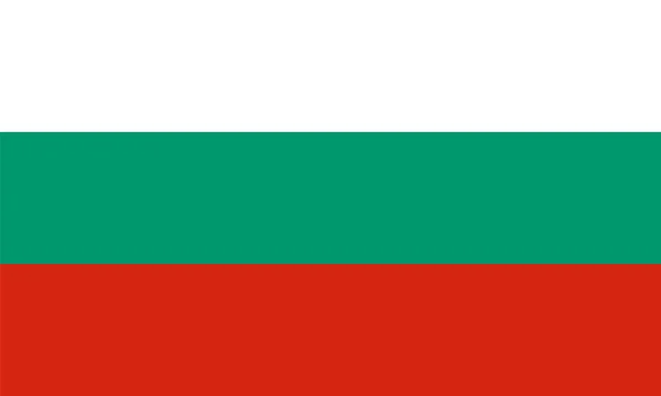 Vlajka Bulharsko Vektorová Ilustrace Eps — Stockový vektor