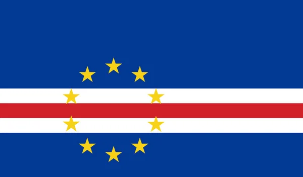 Σημαία Κάμπο Βέρντε Εικονογράφηση Διάνυσμα Eps — Διανυσματικό Αρχείο