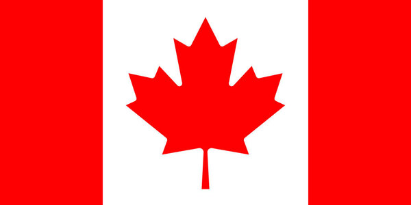 flag of Canada. Vector illustration