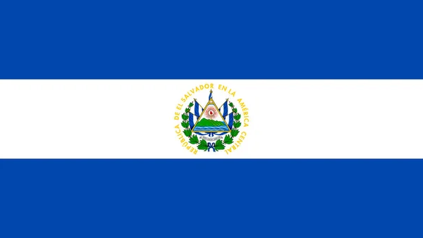 Прапор Сальвадору Приклад Вектора — стоковий вектор