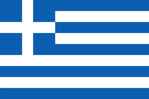 Bandera Grecia Vector Ilustración — Archivo Imágenes Vectoriales