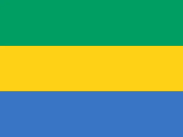 Drapeau Gabon Illustration Vectorielle — Image vectorielle