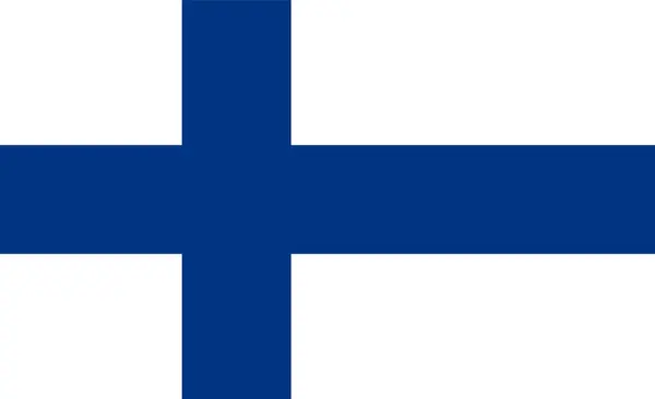 Σημαία Της Φινλανδίας Εικονογράφηση Διάνυσμα — Διανυσματικό Αρχείο