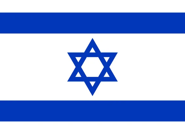 Israels Flagga Vektor Illustration — Stock vektor