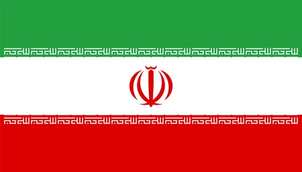Bandera Irán Vector Ilustración — Vector de stock