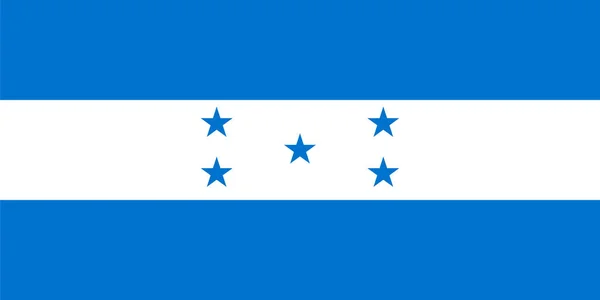 Ilustración Del Vector Bandera Honduras — Vector de stock