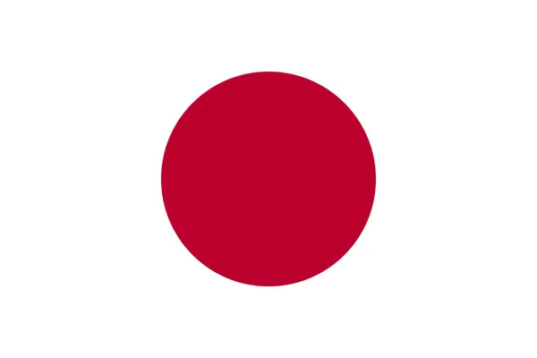 Illustration Vectorielle Drapeau Japon — Image vectorielle