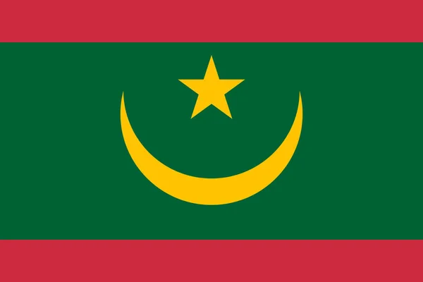 Flag Mauritania Vector Illustration — Stock Vector