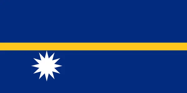 Vlajka Nauru Vektorové Ilustrace — Stockový vektor