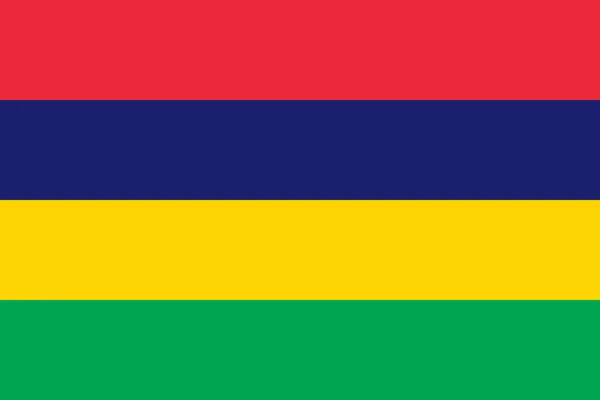 Flagge Von Mauritius Vector Illustration — Stockvektor