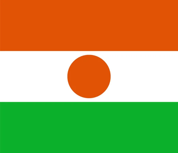 Bandera Níger Vector Illustration — Archivo Imágenes Vectoriales