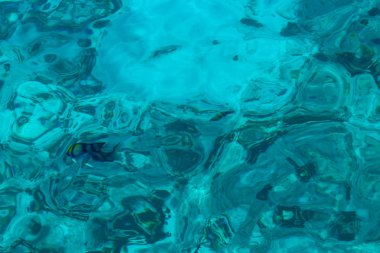 Doğa arka plan şaşırtıcı şeffaf masmavi deniz suyu