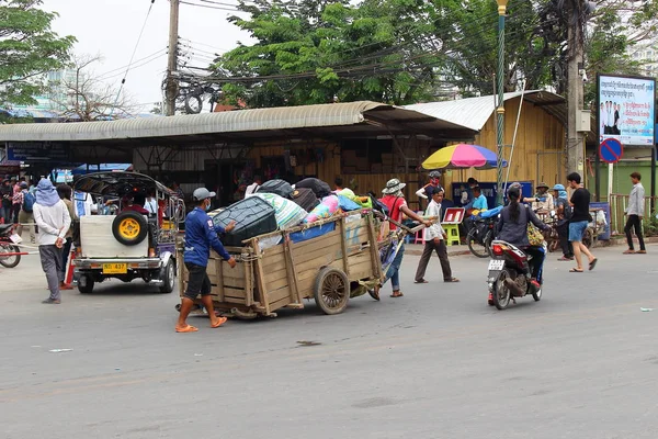 Aranyaprathet District Thaimaa Mart 2018 Aasian Raja Poipet Kaupungin Thaimaan — kuvapankkivalokuva