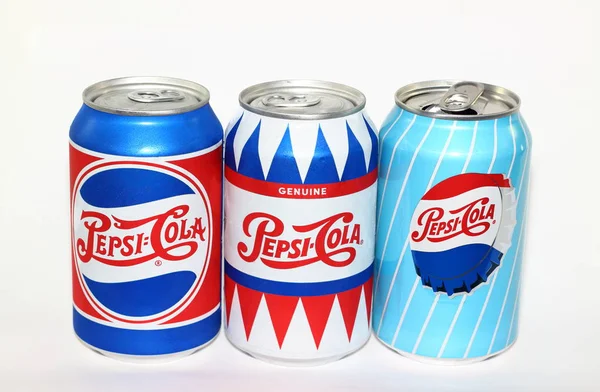 Moscú Rusia Septiembre 2018 Latas Aluminio Pepsi Cola Edición Limitada — Foto de Stock