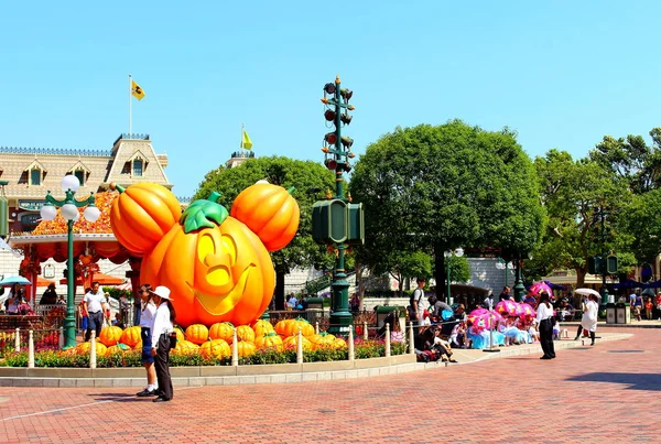 Hong Kong China Octubre 2018 Disneyland Resort Decorado Para Celebración —  Fotos de Stock