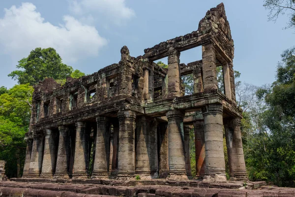 Antiche Rovine Del Tempio Prasat Preah Khan Nel Complesso Angkor — Foto Stock