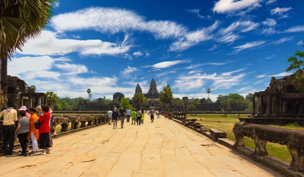 Siem Reap Cambodia Mars 2018 Touristes Par Une Journée Ensoleillée — Photo