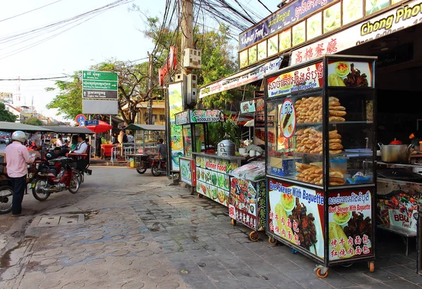 Siem Reap Cambogia Mart 2018 Scena Strada Nella Città Siem — Foto Stock