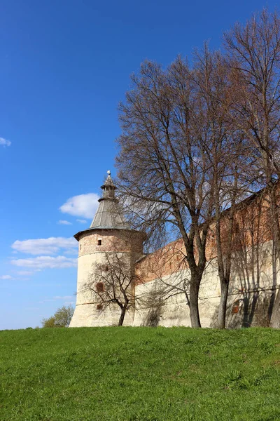 Часовой уголок Зарайского Кремля — стоковое фото