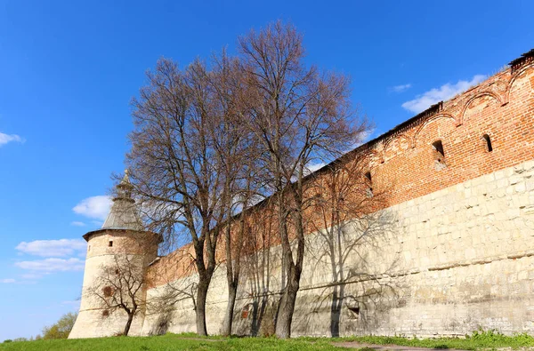 Torre de canto de sentinela no Kremlin medieval de Zaraysk — Fotografia de Stock