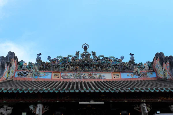 Techo decorativo del Templo Thien Hau —  Fotos de Stock