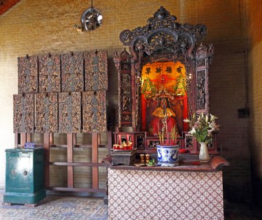 Ba Thien Hau Pagoda bir tanrı ile Sunak