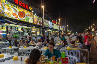 Jalan Alor gıda gece sokak