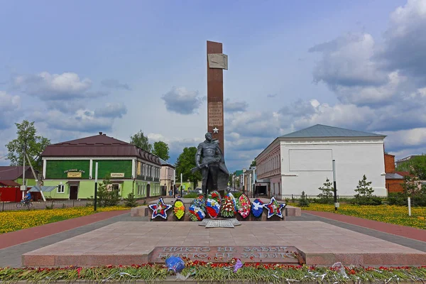 Zaraysk Rusya Mayıs 2019 Büyük Vatanseverlik Savaşı Kahramanlarının Anıtı Zaraysk — Stok fotoğraf