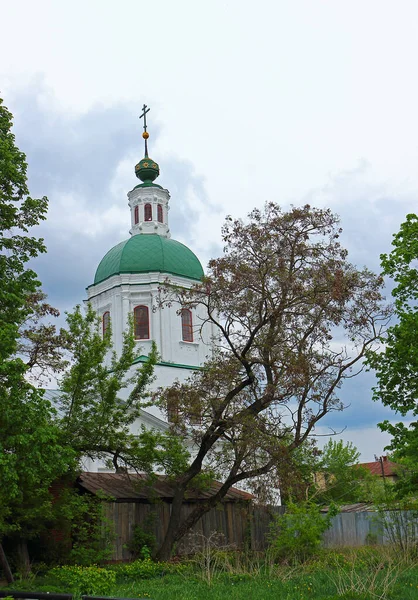 Oude Koepel Van Drie Eenheid Kerk Stad Zaraysk Monument Van — Stockfoto