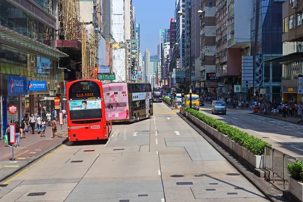 Hong Kong China Octubre 2018 Tráfico Las Calles Hong Kong — Foto de Stock