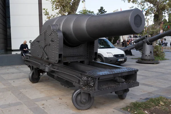 Istanbul Turkey October 2019 Old Cannon Open Air Istanbul Naval — Stock Photo, Image