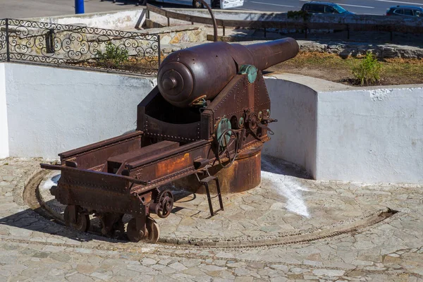 Old Cannon Weapon Tangier City Morocco — Stock Photo, Image