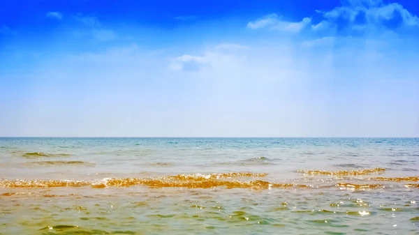 Empty Blue Ocean and Blue Sky. Summer