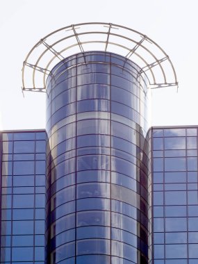 Güzel cam modern ofis binanın dış görünümünü